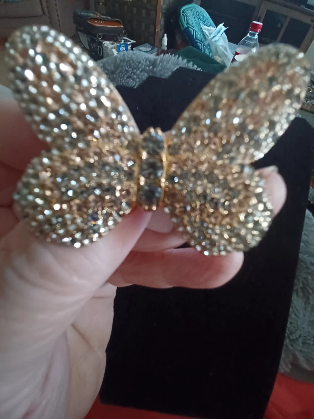 Ann Taylor NWT Gold Butterfly Crystal Brooch - Sparkling Women's Jewelry